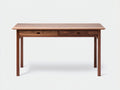 Schreibtisch-Holz-140×60×76 cm-Walnussbraun-klassisches Arbeitsdesign fürs Arbeitszimmer