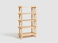 Bücherregal-Holz-90×35×180 cm-Hellnatur-offenes minimalistisches Design fürs Arbeitszimmer