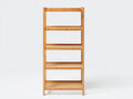 Bücherregal-Holz-68×34×176 cm-Bambusnatur-offenes Kompaktdesign fürs Arbeitszimmer