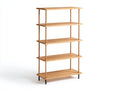 Bücherregal-Holz-90×34×178 cm-Natur-offenes Rahmendesign fürs Arbeitszimmer